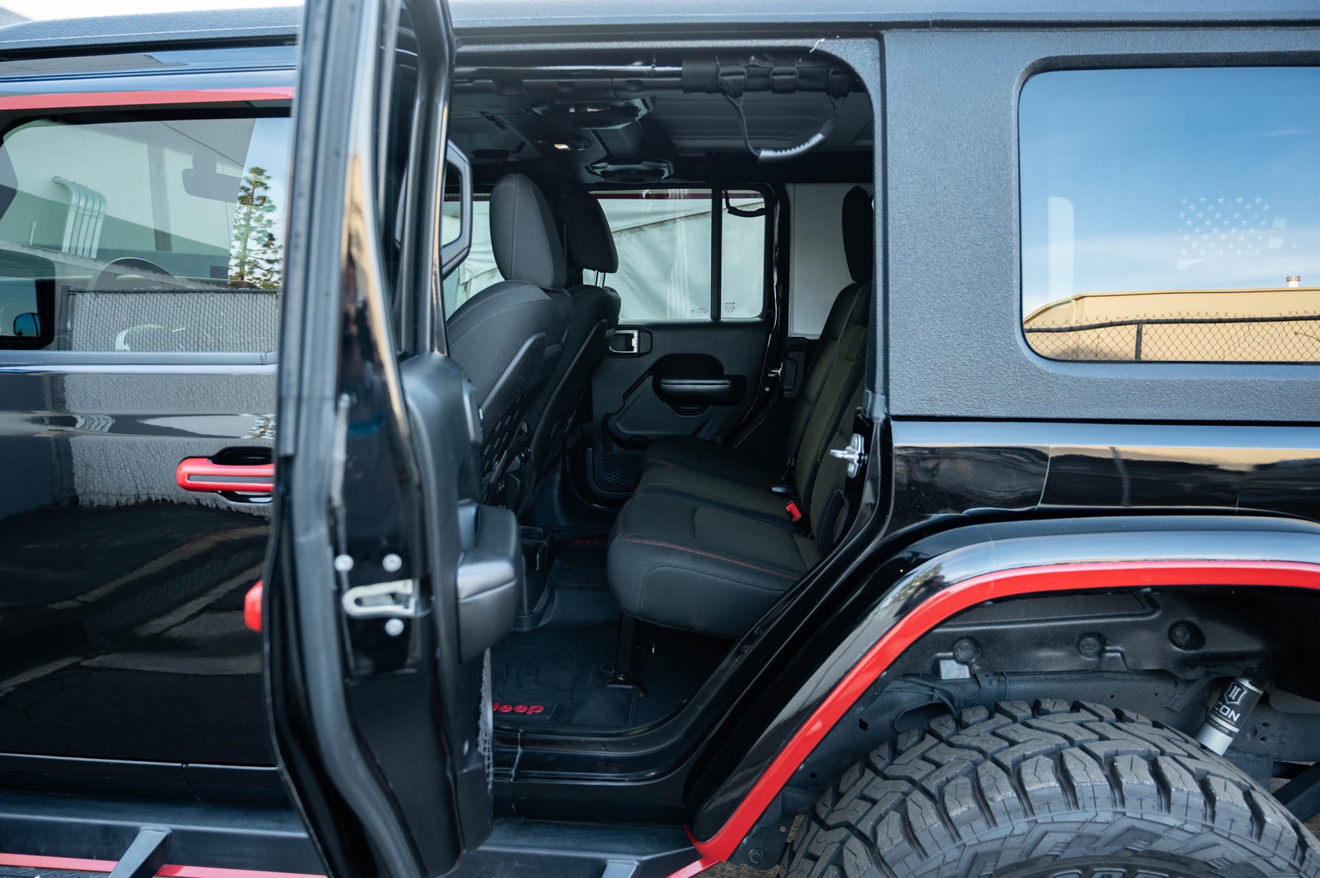 Jeep Wrangler JK 4 Door Red GTB Leather Interior