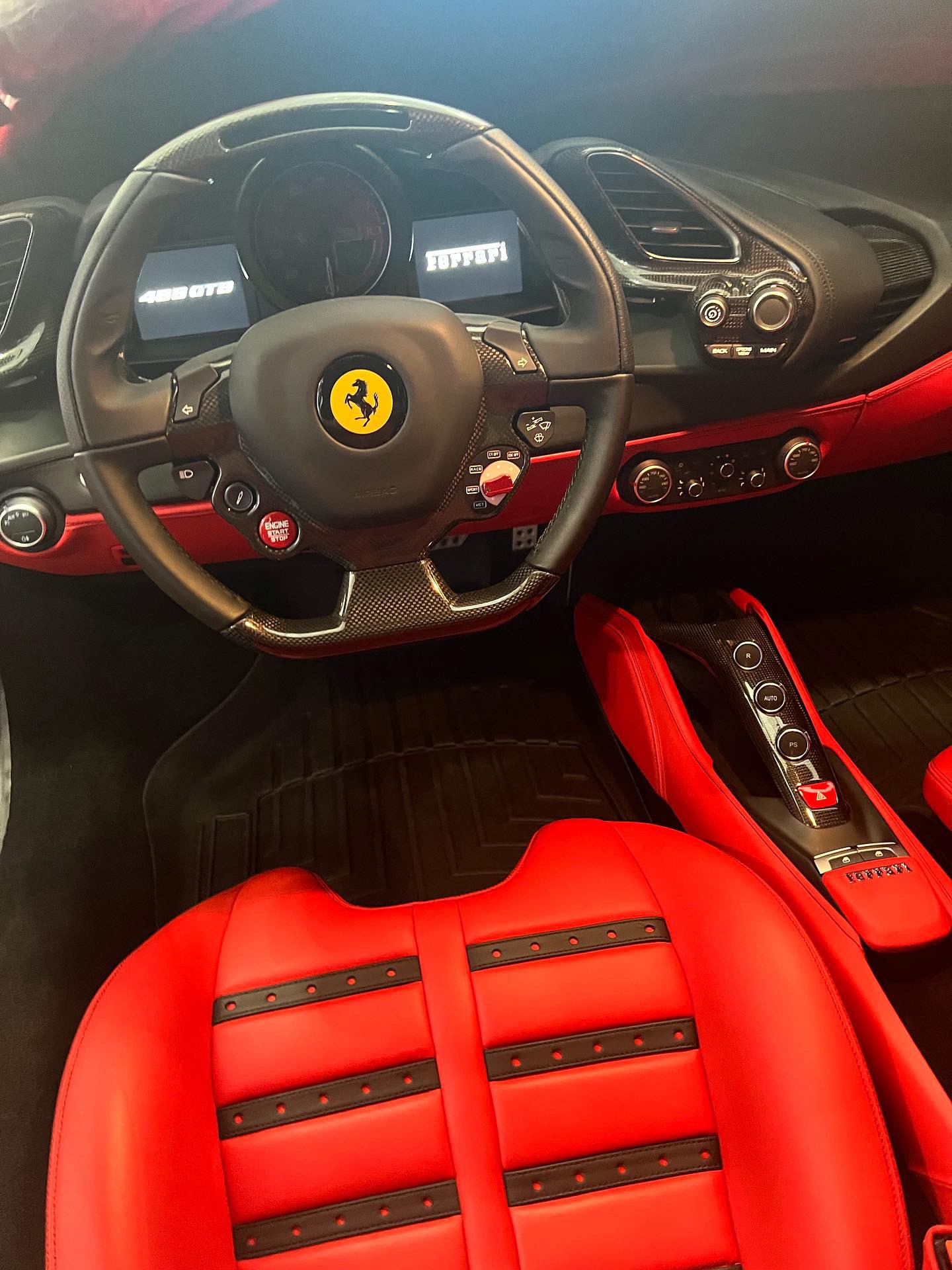 Ferrari 488 GTB Interior Details