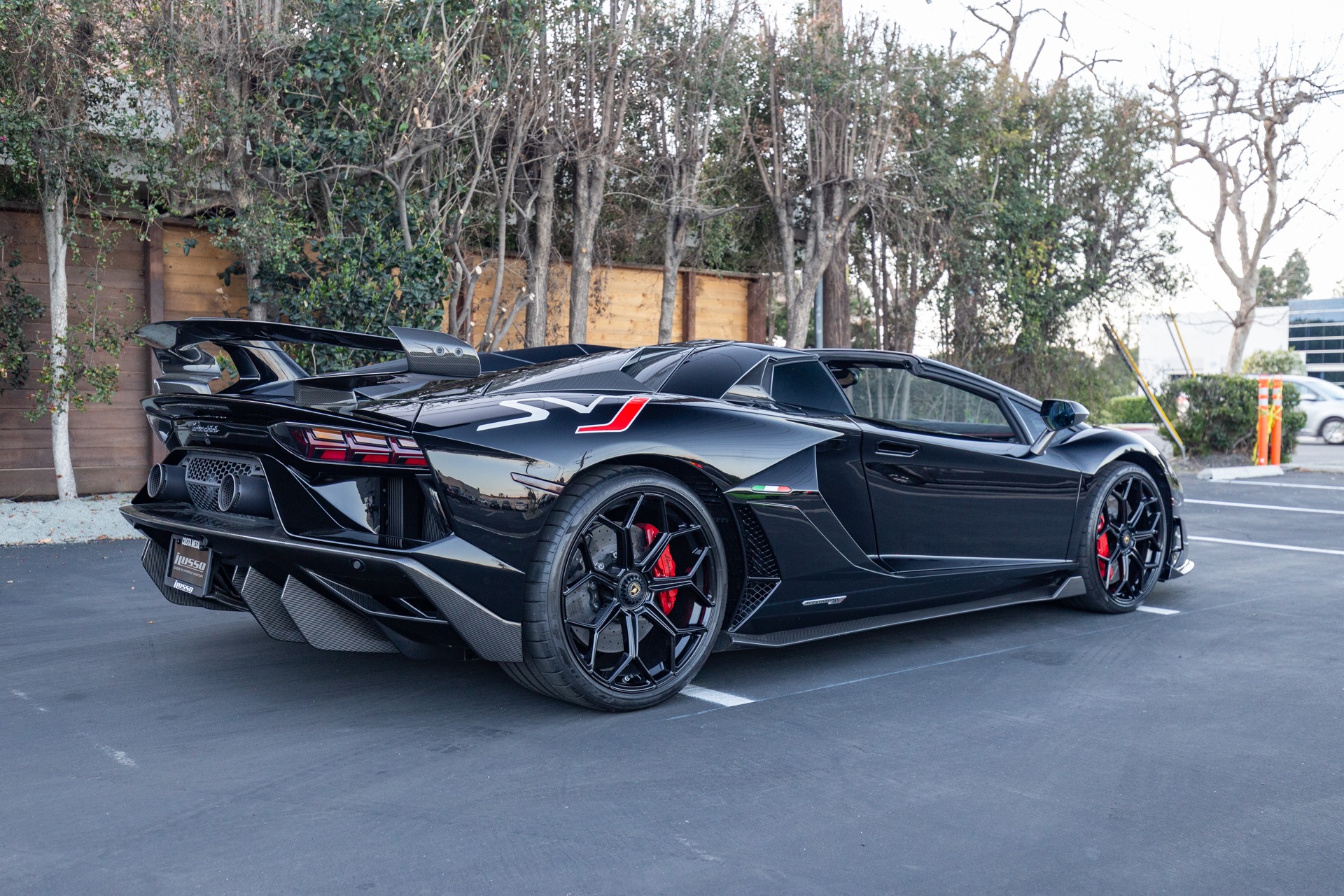 2019 Lamborghini Aventador SVJ Black Wallpaper Lamborghini