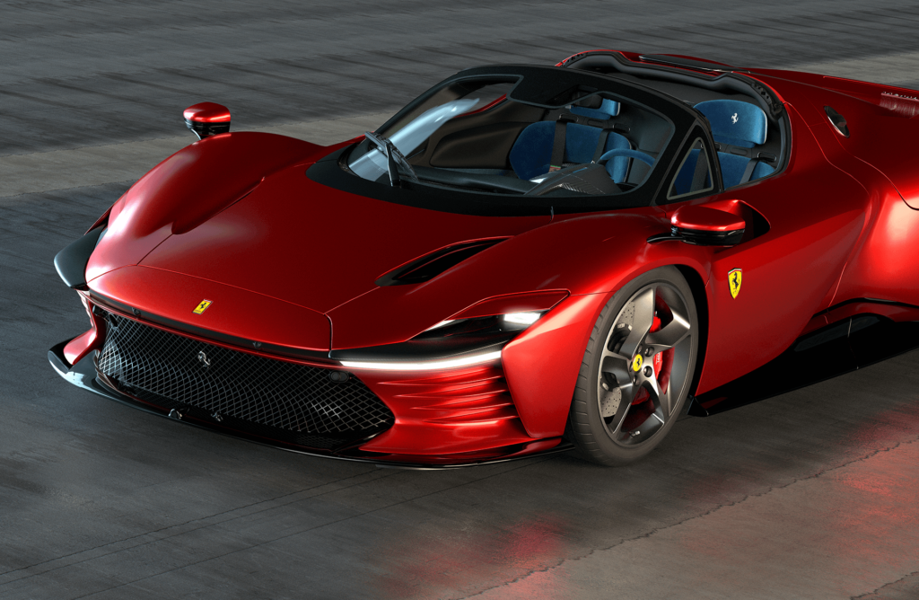 The Ferrari Daytona SP3 Boasts a Carbon Fiber & Kevlar Body